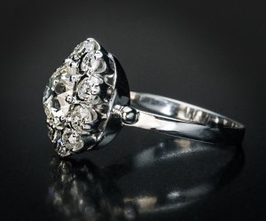 Old diamond engagement ring