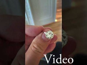 Video - 3.30 ct Old European cut diamond engagement ring