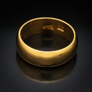 antique Russian high karat gold wedding ring
