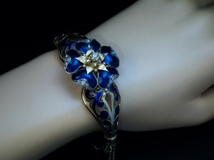 Antique enamel bracelet