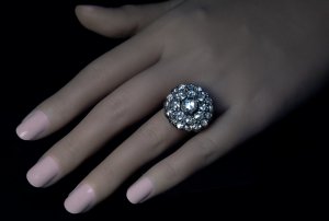 antique diamond cluster ring