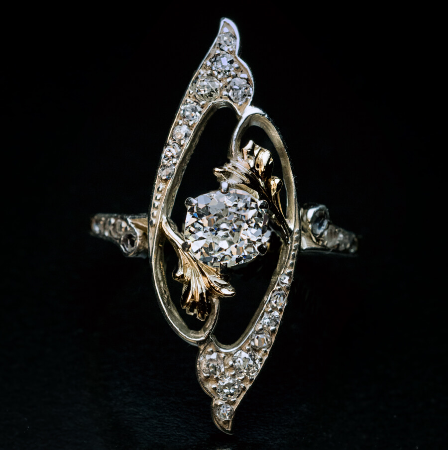 Early 1900s Antique Art Nouveau Diamond Ring Ref: 426782 - Antique ...