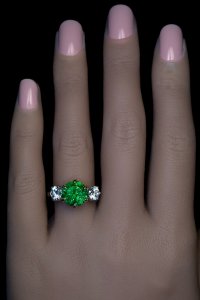 Large Russian demantoid ring
