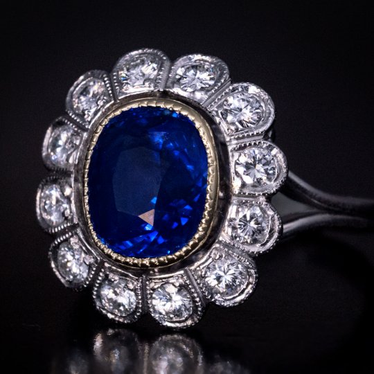 Sapphire Engagement Rings - Antique Jewelry | Vintage Rings | Faberge ...