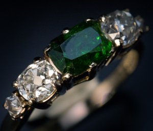 Antique Russian demantoid ring