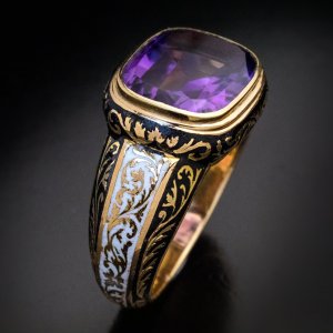 Antique men's ring - Georgian Victorian jewelry