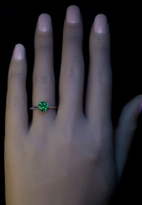 Russian demantoid ring