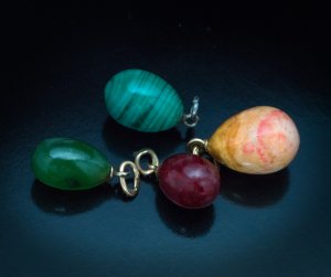 Russian egg pendants
