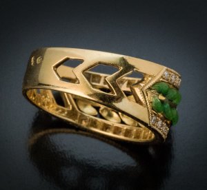 French gold ring