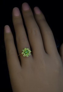 Demantoid ring for sale