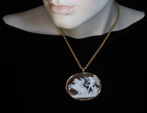 Antique cameo necklace