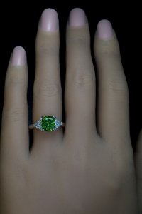 2.70 ct demantoid ring