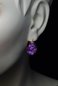 Siberian amethyst earrings