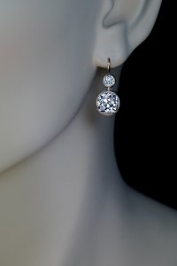 Antique diamond earrings