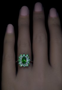 Demantoid ring