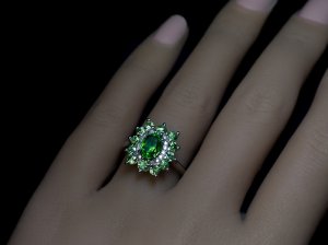 Demantoid ring