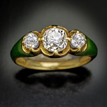 Antique diamond ring dated 1860