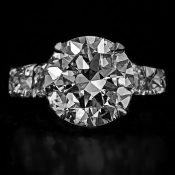 2.90 Ct diamond vintage engagement ring