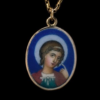 Faberge icon pendant