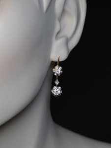 Antique diamond earrings