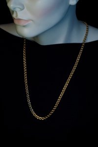 Antique gold chain necklace