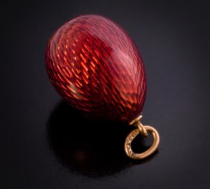 Rare Faberge egg pendant 1890s