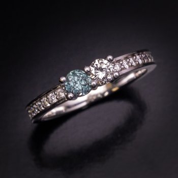 Russian Alexandrite and diamond ring