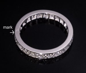 Vintage diamond eternity ring