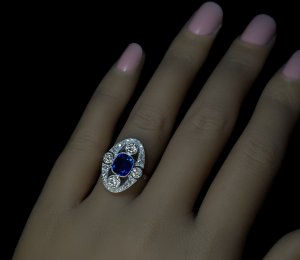 Art Deco vintage engagement ring