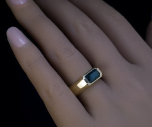 Russian 1.63 carat Alexandrite ring