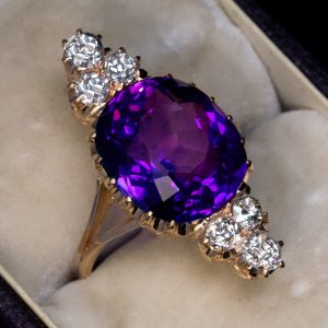 Siberian amethyst ring