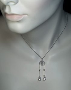 Antique negligee necklace