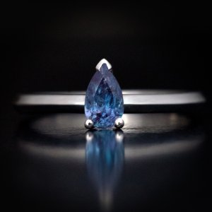 Rare Russian Alexandrite engagement ring