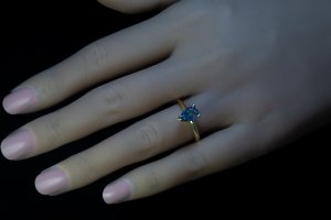 Alexandrite engagement ring