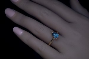 Russian Alexandrite engagement ring