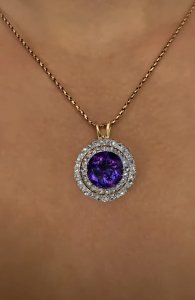 Siberian amethyst necklace