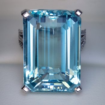 35 carat aquamarine ring