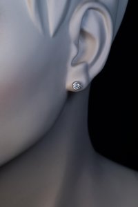 Antique diamond stud earrings