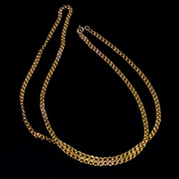 Antique gold chain necklace