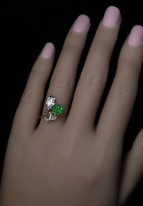 Russian demantoid ring