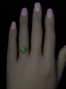 Russian demantoid ring