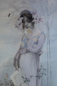 Watercolor by Eduard Veith c. 1890s