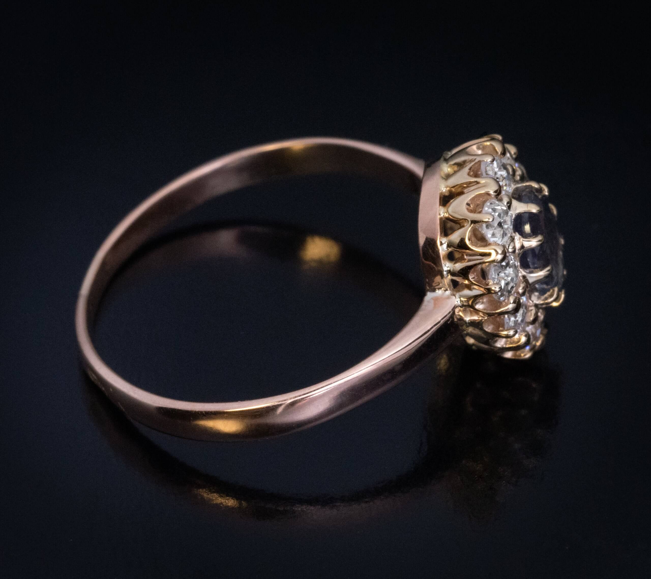 Antique Russian Alexandrite Diamond Cluster Ring Ref: 720956 - Antique ...