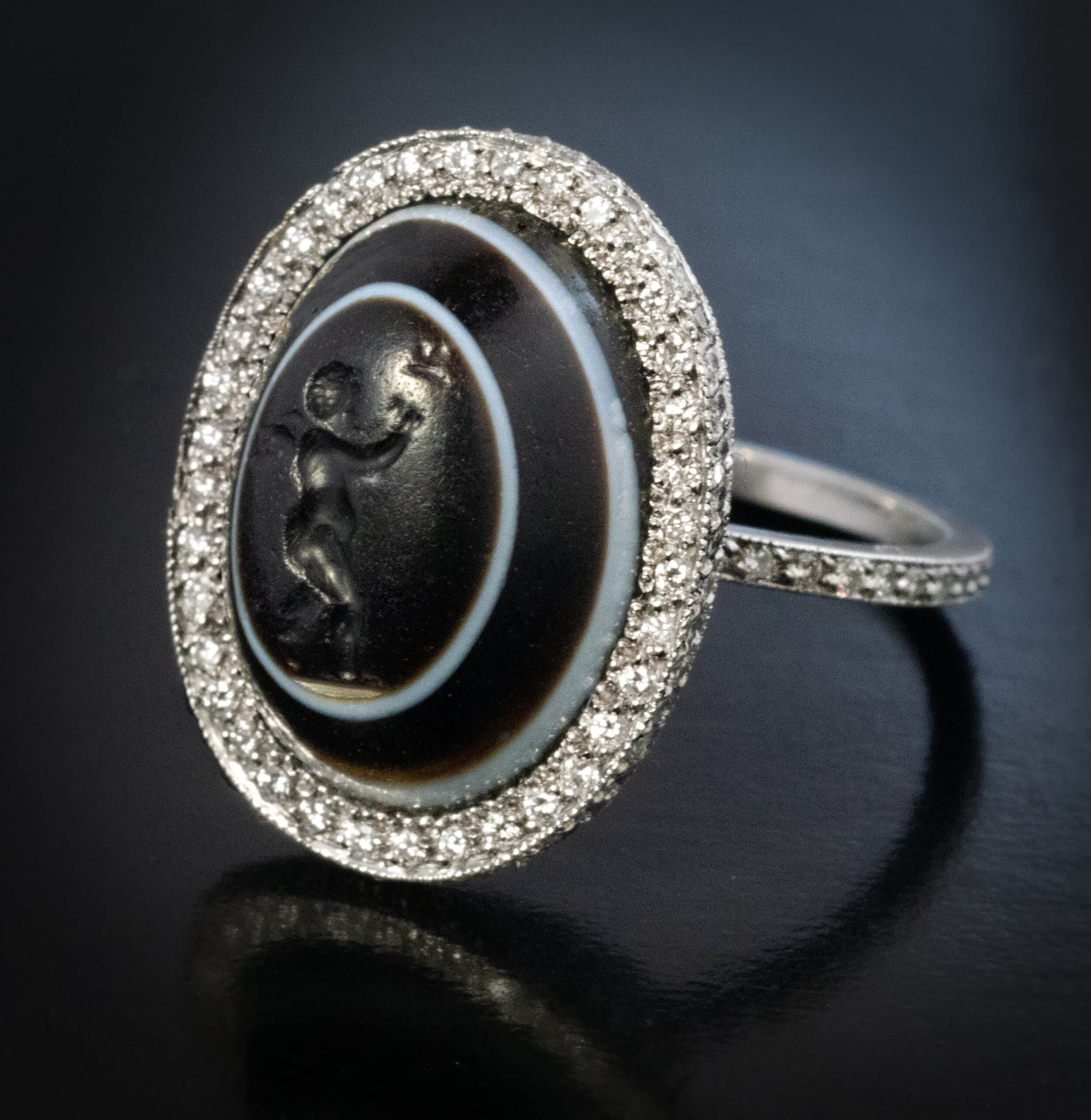 Unique Ancient Roman Intaglio Engagement Ring Ref: 981456 - Antique ...