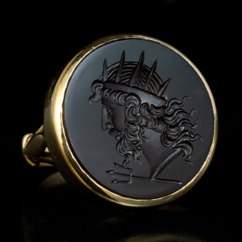 Neptune intaglio antique ring