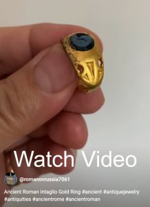 Ancient Roman gold ring video