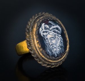 16th century Limoges enamel ring