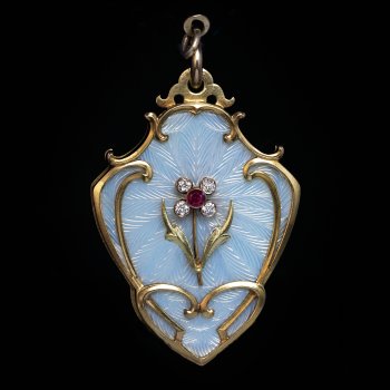 Art Nouveau jewelry - Antique locket pendant