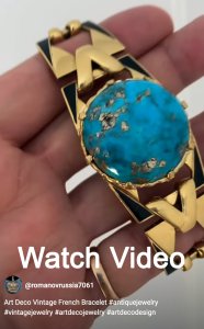 Art Deco vintage French bracelet - video