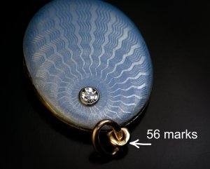 Faberge enamel locket